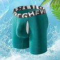 thumbnail image 2 of Mens Underwear,Long Double Layer Underwear Classic Split Pocket Design Comfortable Fit for Casual Wear,Men's Underwear,L,Dark Green, 2 of 4
