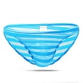 thumbnail image 6 of Jwputqe&nbsp;Mensg Strings and Thongs,Thongs,G-string Panties,Breathable,Cooling,Solid,Low Waist,Polyester,Blue,XL, 6 of 8
