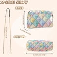 thumbnail image 4 of FORMRS Women Crossbody Purse with Chain Strap Vegan Leather Shoulder Handbag, Colorful Geometric, 4 of 7