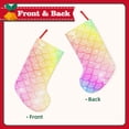 thumbnail image 2 of Lsque Fish Scale Pattern 18 Inch Christmas Stockings, Festive Holiday Stocking for Christmas Decorations Holiday Decor, 2 of 7