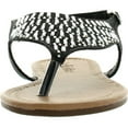 thumbnail image 3 of BellaMarie Womens Alice-7 Flat Rhinestone Thong Sandals, 3 of 4