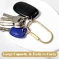 thumbnail image 2 of 2 Pack Brass Screw Lock Keychain-Simple Style Heavy Duty Car Key Organizer, Universal Key Fob Holder for Men Women (3.15 x 1.3 inch, Gold), 2 of 7