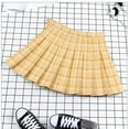 thumbnail image 4 of Idoravan Women's Basic Versatile Skirt Fashion Women Plaid Pleated A-Line Skirt Anti-Burnout High Waist Short Skirt, 4 of 9