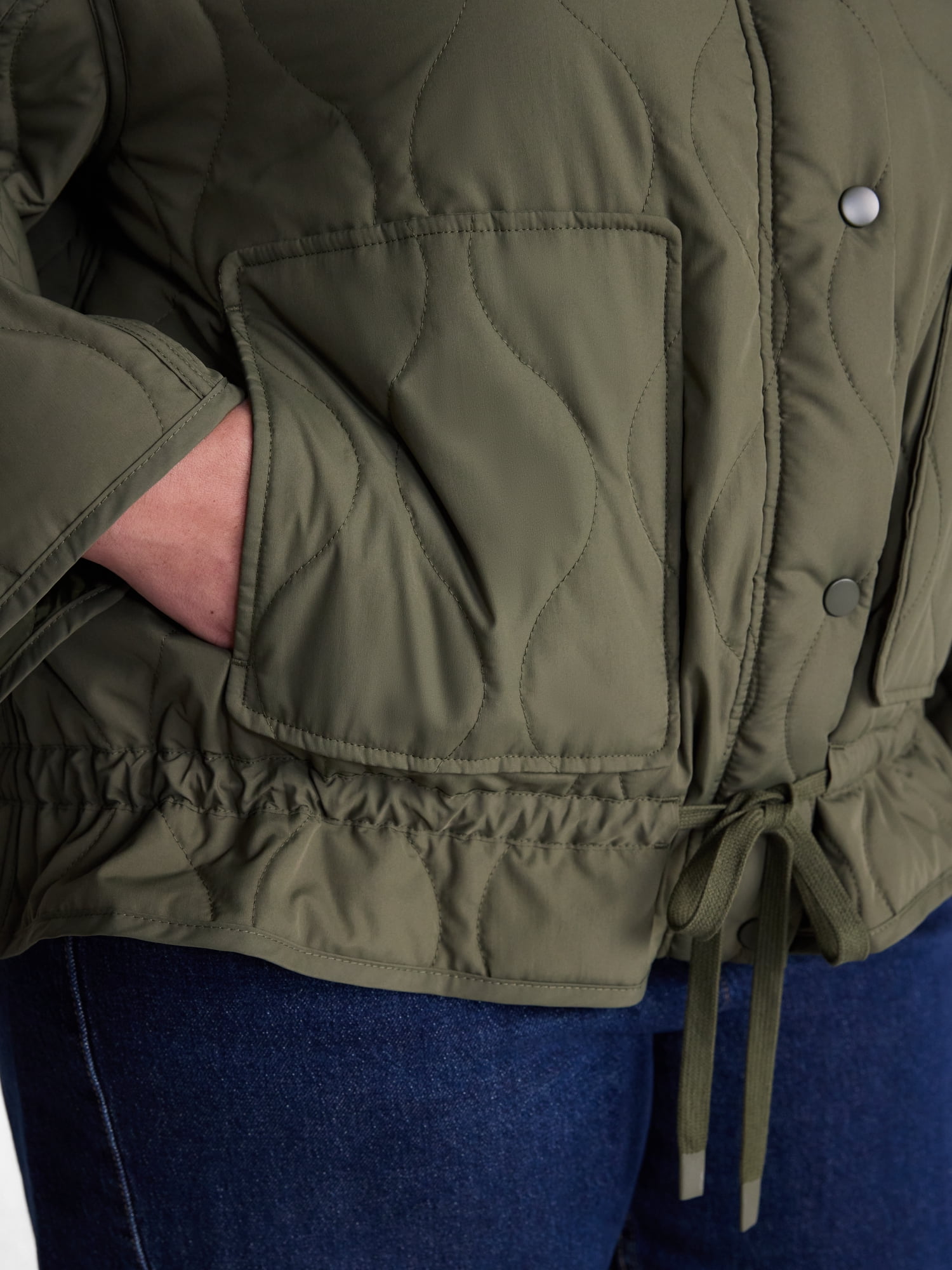 Terra & Sky Women’s Plus Lightweight Quilted Jacket, Sizes 0X-5X