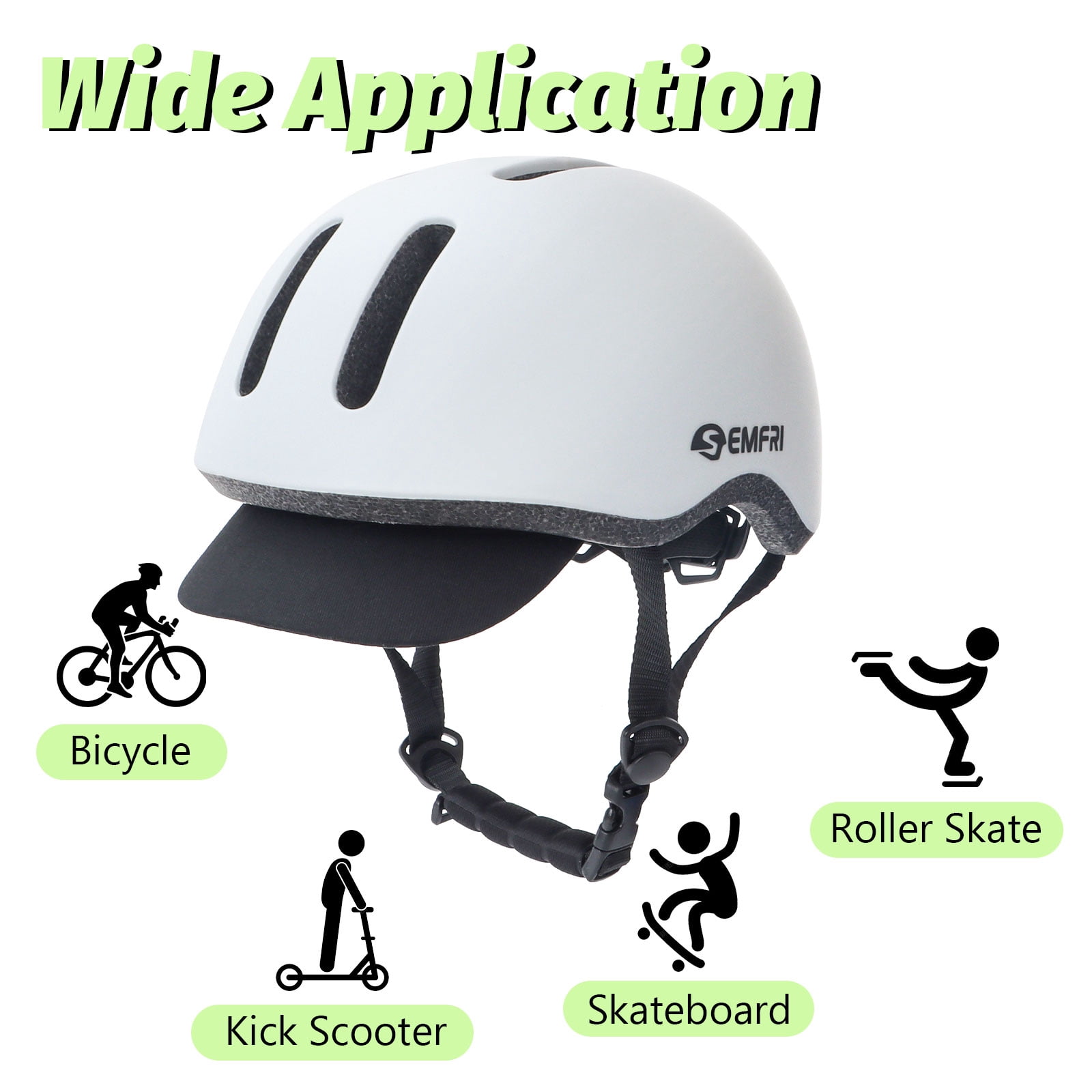 Semfri Unisex Adult Bike Helmet Cycling Skateboard Road Helmet for Multi-Sport City Road Commuter Cycling Biking Skating Large Size Gray