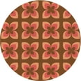 thumbnail image 1 of Ahgly Company Machine Washable Indoor Round Transitional Orange Area Rugs, 8' Round, 1 of 7