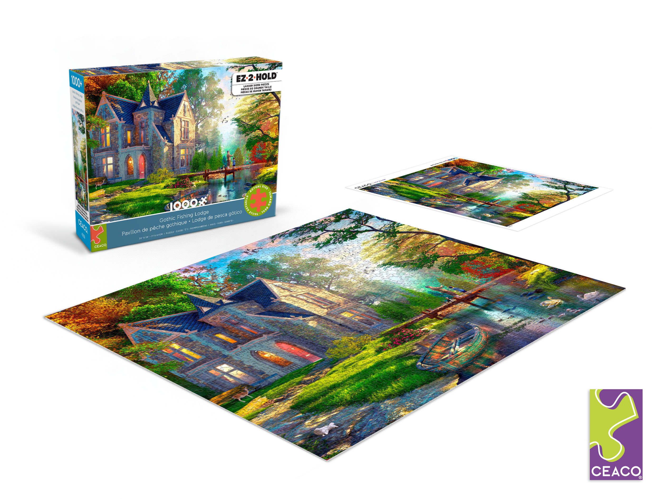 Ceaco Gothic Fishing Lodge (Dominic Davison) 1000 Piece Interlocking Jigsaw Puzzle