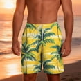 thumbnail image 6 of KIHOUT Men's Tropical Seahorse Print 2-in-1 Swim Trunks - 95% Polyester 5% Spandex, Drawstring Elastic Waist, Lined with Pockets for Beach, Pool and Summer Casual Wear, 6 of 9