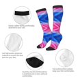 thumbnail image 4 of Bisexual Pride Flag Knee High Socks for Women Long Leg Warmers Socks, 4 of 7