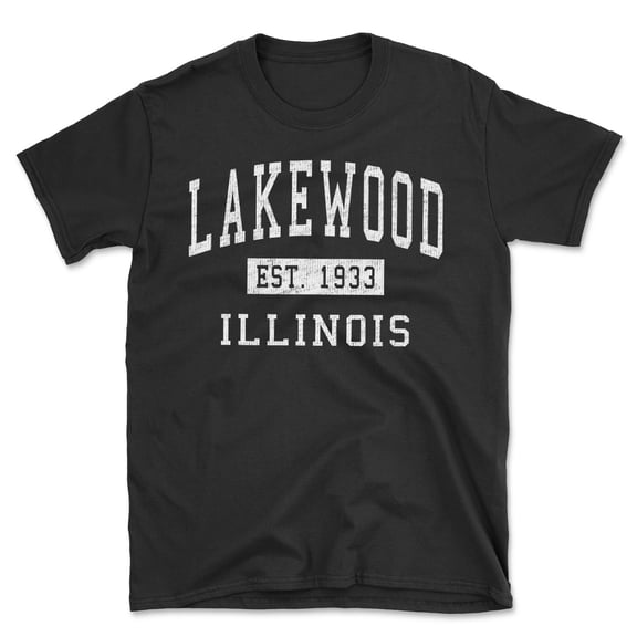Lakewood Illinois Classic Established Men's Cotton T-Shirt