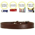 thumbnail image 3 of Collier en Faux Cuir Boucle en Métal Collier pour Animaux Collier Ajustable pour Petits Chiens, 3 of 10