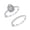 Size 6, variant on 925 Sterling Silver CZ Rings for Women Rhodium-Plated Bridal Rings Sets Zirconia Engagements Rings Wedding Bands for Women Promise Rings for her (Size - 5)