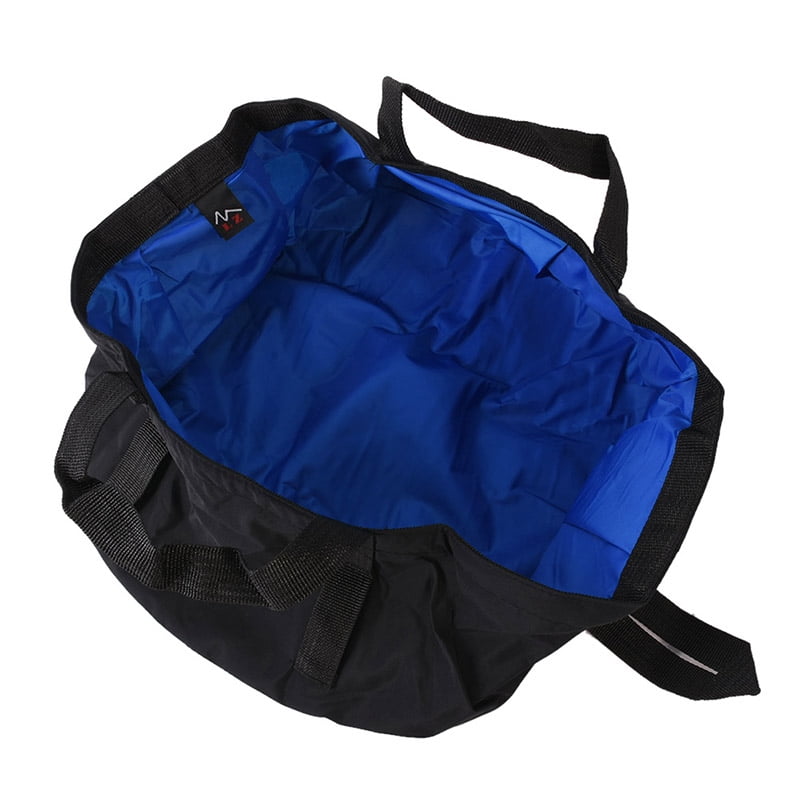 1* Outdoor Survival Folding Washbasin Pot Bag Camping Wash Basin Equipment J3Q7 