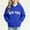 Blue, variant on Amidoa Girls Graphic Hoodie Pullover Hooded Sweatshirt Fleece Oversized Kids Cute Hoodies With Pocket Orange Size 2-3Years