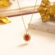 thumbnail image 1 of Zhuge Colgante de collar hecho a mano, collar colgante de piedra natural vintage (rojo), 1 of 3