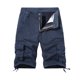 thumbnail image 2 of pstuiky Pantalones cortos para hombre, Pantalones cortos cargo casuales de moda para hombre, con bolsillos y botones, cintura elástica Pantalones cortos cargo, 2 of 3