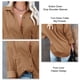 thumbnail image 4 of Camisas de pana con cuello vuelto, chaquetas con botones para mujer, chaquetas de pana de color puro, camisas de pana con hombros caídos, rendimiento de alta gama, 4 of 5