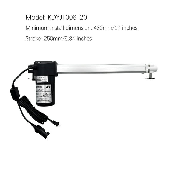 Kaidi Motor Model KDYJT006-20 Linear Actuator for Power Recliner