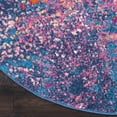 thumbnail image 6 of 8â€™ Round Abstract Brights Sunburst Area Rug, 6 of 6