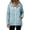 Light Blue, variant on Rain Jacket Women Waterproof Windbreaker Jackets Lightweight Hooded with Striped Lining Full Zip Drawstring Hem Casual Outerwear