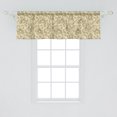 thumbnail image 2 of Ambesonne Floral Window Valance, Silhouette Plants Leaf, 54" X 18", Beige Umber and Pearl, 2 of 3
