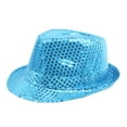 thumbnail image 2 of Miqool Unisex Western Sparkly Sequins Fedora Hat Glitter Bling Dance Hat Retro Disco Jazz Cap Party Favors Costume Props Supplies, 2 of 5