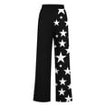 thumbnail image 3 of CQONEPT Women's Wide Leg Pants with Pockets Elastic Waist Pant Fashion Drawstring Casual Loose Fit Pant Black M, 3 of 4