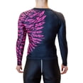 thumbnail image 2 of Raven Fightwear Women's Aerial Assault Rash Guard MMA BJJ Black/Pink, 2 of 3