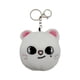 thumbnail image 1 of Llavero, muñeco de peluche, gato blanco, 15 cm, 1 of 1