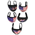thumbnail image 2 of 5-Pack Fashionable 100% Cotton Face Masks with Adjustable Ear Loops- Many Prints, 2 of 3