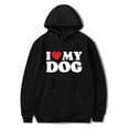 thumbnail image 2 of I Love My Dog Hoodies Merch For Men/Women Unisex Long Sleeve Winter Fashion Pullover Hooded Sweatshirt, 2 of 3