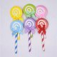 thumbnail image 1 of Colorful Cake Topper Lollipop Bow Paper Decoration For Children 36Set, 1 of 3