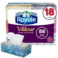 thumbnail image 1 of Royale Velour Facial Tissue, 18 Flat Boxes, 88 Tissues per box, 1 of 9