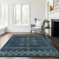 thumbnail image 6 of Addison Rugs Mayfield Washable Transitional Tribal, Boho Blue Rectangle Rug, 5' x 7'6", 6 of 6