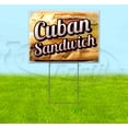 thumbnail image 1 of Cuban Sandwich (18" x 24") Yard Sign, Includes Metal Step Stake, 1 of 6