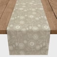 thumbnail image 3 of Creative Products Taupe Sunflower Icons 16 x 72 Cotton Twill Table Runner, 3 of 3