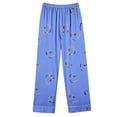 thumbnail image 6 of Lmnyox Women's Pajamas 2 Piece Sleepwear Set Print Long Sleeve Button Down Shirt and Pajama Pants Soft Lounge Set, 6 of 7