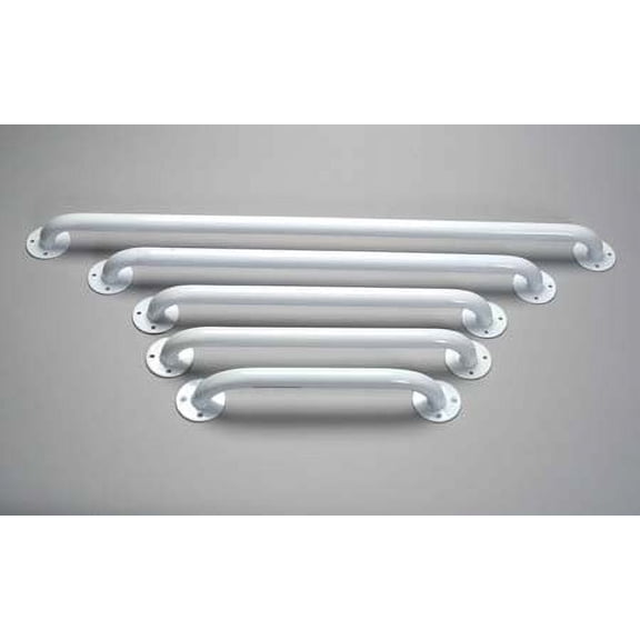 18" White Coated Grab Bars