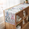 thumbnail image 6 of Table Runners 72 Inches Long Dress Scarves, Gnomes Easter Farmhouse Kitchen Table Runner, Coffee Tablerunners, Colorful Spring Floral Weeping Eggs Wooden 16x72 Inch, 6 of 9