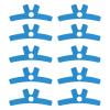 10Pcs Precut Kinesiology Tape, Breathable Elastic Sports Tape, Adhesive Neck Tape Athletic Tape for Neck Sports, Blue