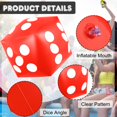 thumbnail image 3 of Juego de dados inflables Mototo Jumbo de 32 cm para interiores y exteriores, 4 unidades, 3 of 7