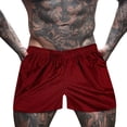thumbnail image 2 of YUHAOTIN Biking Shorts for Men Not Padded Men's Quick Dry Leopard Print Mesh Pants Quarter Pants Fitness Sports Pants Men's Quick Dry Beach Shorts Swimsuit Shorts Baseball Sliding Shorts, 2 of 3