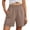 Khaki, variant on KHONTS Linen Shorts for Women Casual Summer High Waist Wide Leg Beach Vacation Shorts with Pockets Khaki XL