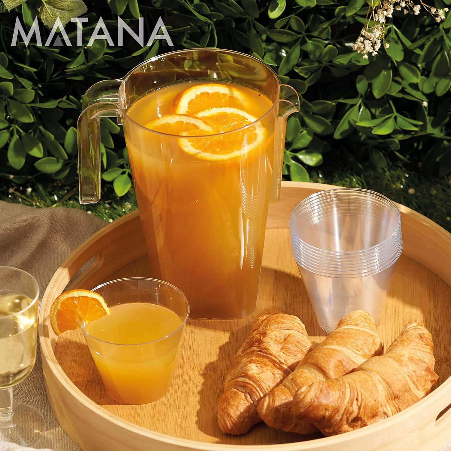 Matana 52 oz Acrylic Plastic with Handle BPA-Free Pitchers