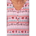thumbnail image 3 of Gilmore Girls Holiday Women's Christmas Ugly Sweater Waffle Union Suit One Piece Long Sleeve Footless Sleep Pajamas, 3 of 7
