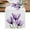 Purple Green, variant on Purple Tulips Table Runner, Green Leaf Country Flower White Botanical Washable Cotton Linen Table Runners 36 Inches Long, Dresser Scarf Runner for Nightstand/End Tables/Round Tables 13''x36''