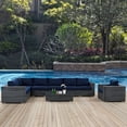 thumbnail image 3 of Summon 7 Piece Outdoor Patio Sunbrella Sectional Set EEI-2014, 3 of 3