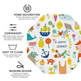 thumbnail image 4 of Balery 4 Pcs Summer Animalleather Coasters Set, Drink Table Cup Coasters For Living Room Kitchen Coffee Decor, 4 of 9