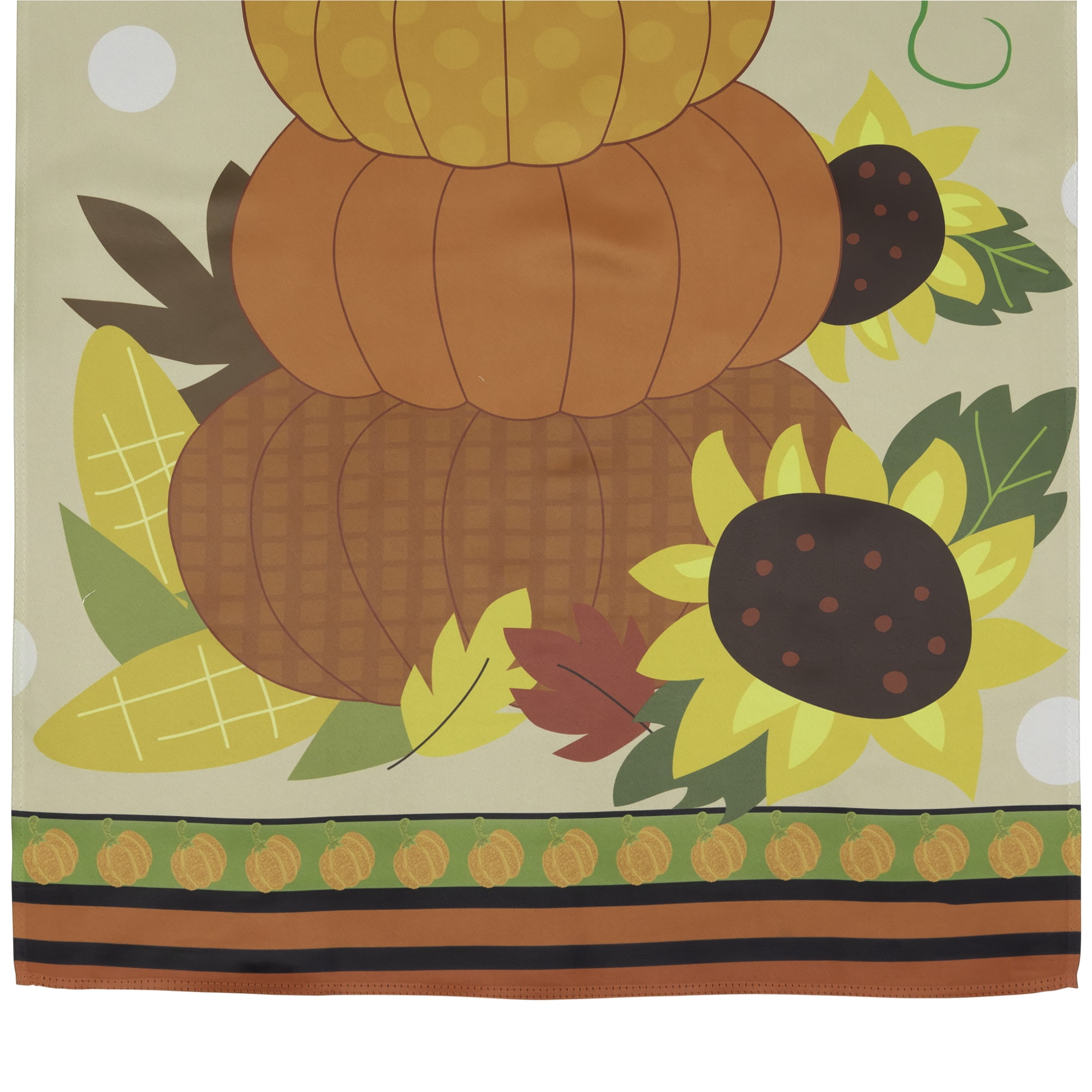Pumpkins and Sunflowers Autumn Harvest Garden Flag 28" x 40"