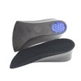 thumbnail image 3 of Qiushaoyue 1 Pair of 2.5cm Height Increase Half Insole PU Invisible Shoe Lifts Heel Insoles Shoe Elevator Inserts (Black), 3 of 6
